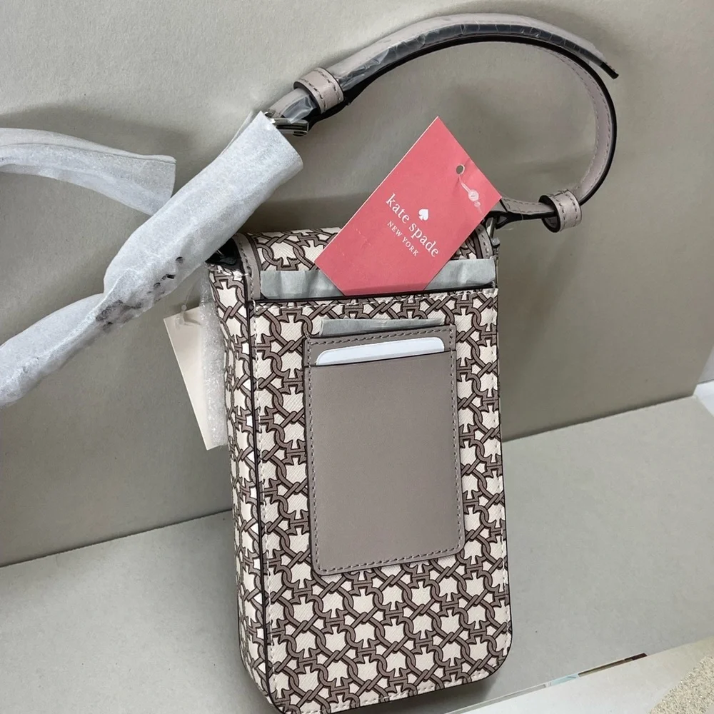 (new+tag) Kate Spade flap phone crossbody fits large iPhone Pro Max + card slots